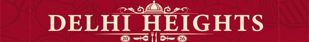 Delhi Heights menu header
